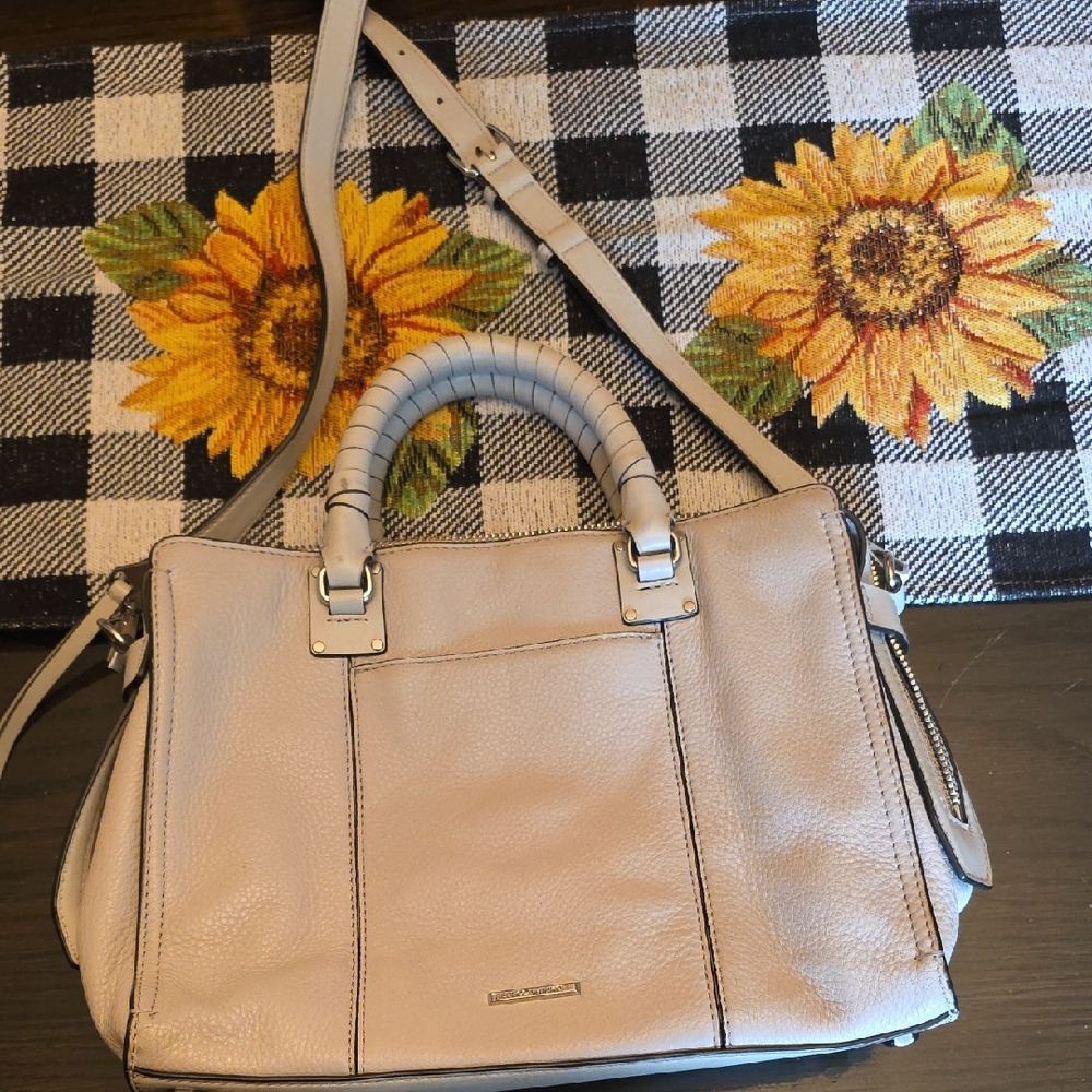 Rebecca Minkoff Cream Leather Satchel